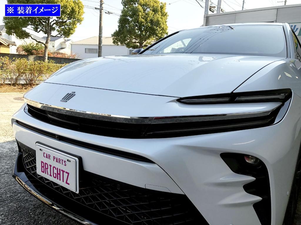 BRIGHTZ Ultra-Mirror Finish Stainless Steel Plated Grille Top Mould (3-Piece Set) [GRI-COV-M-147] for Toyota Crown Sport AZSH36W/AZSH37W