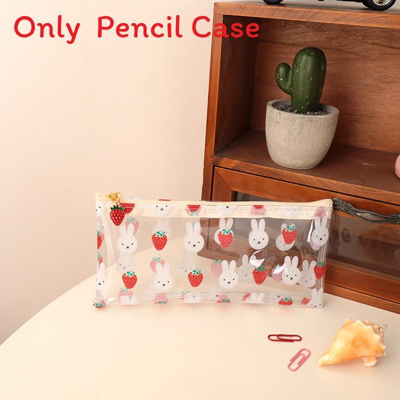 Eva Transparent Waterresistant Pencil Case With Large Capacity For Students And Office Use