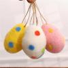 Good-Easter Egg Decorations Kit Wool Felt Foam Easter Eggs Hanging Rope For DIY Crafts