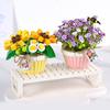 Fiori Piante Mini Bonsai Blocchi da Costruzione Fai da Te Bouquet Piante Verdi Pianta in Vaso Decorazione per la Casa Giocattoli per Bambini Per Ragazze Regali di Natale