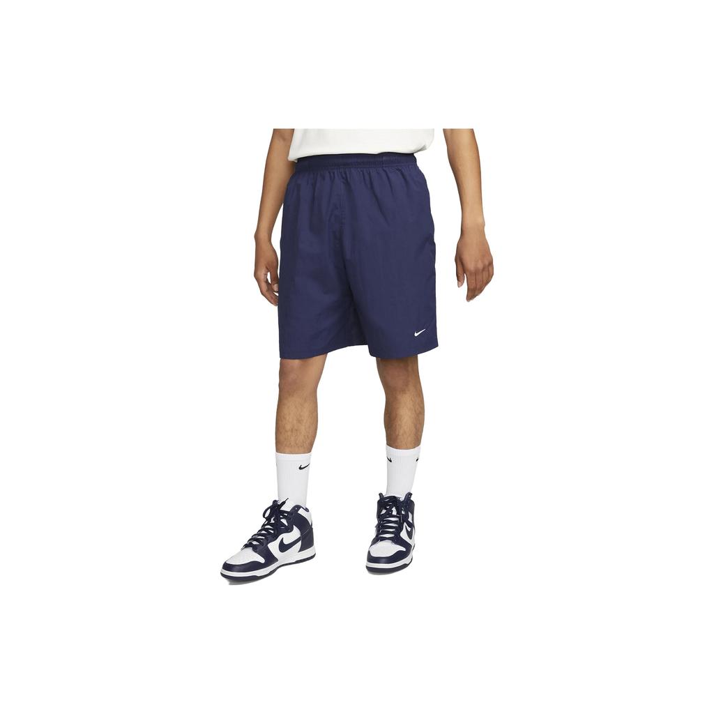 Nike Solo Swoosh Plain Weave Shorts Men Bottoms Navy-Blue DX0749-410