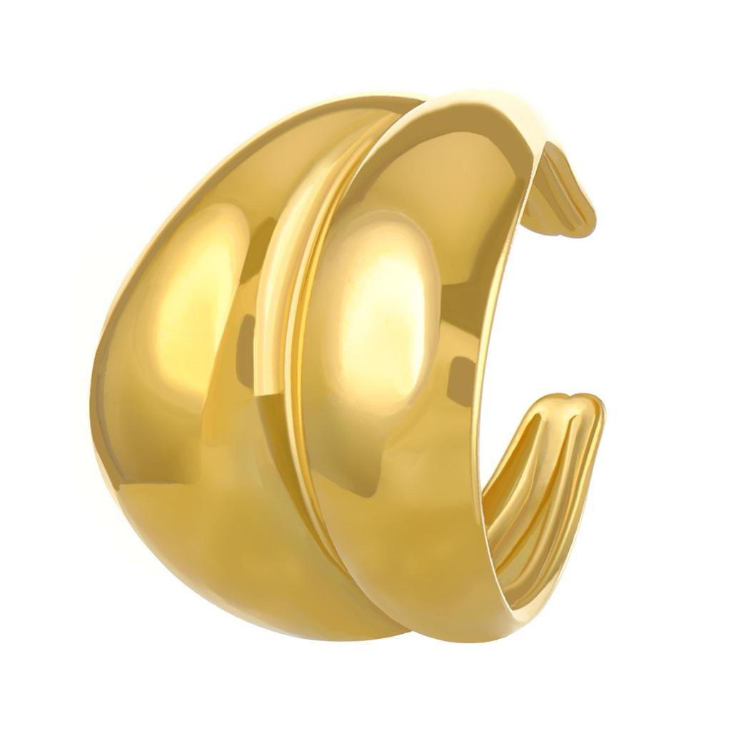 High-End Edelstahl Blumen- & Seestern Offener Ring für Damen