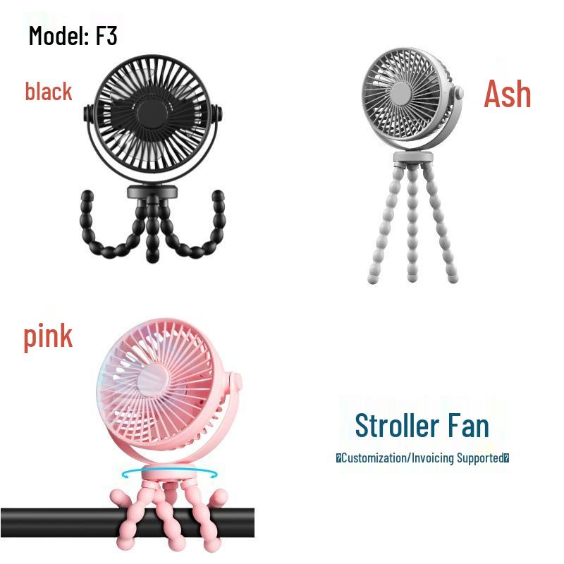 

High-Speed Portable Mini Fan with Large Capacity, Digital Display & Turbo Function 115*42*47mm