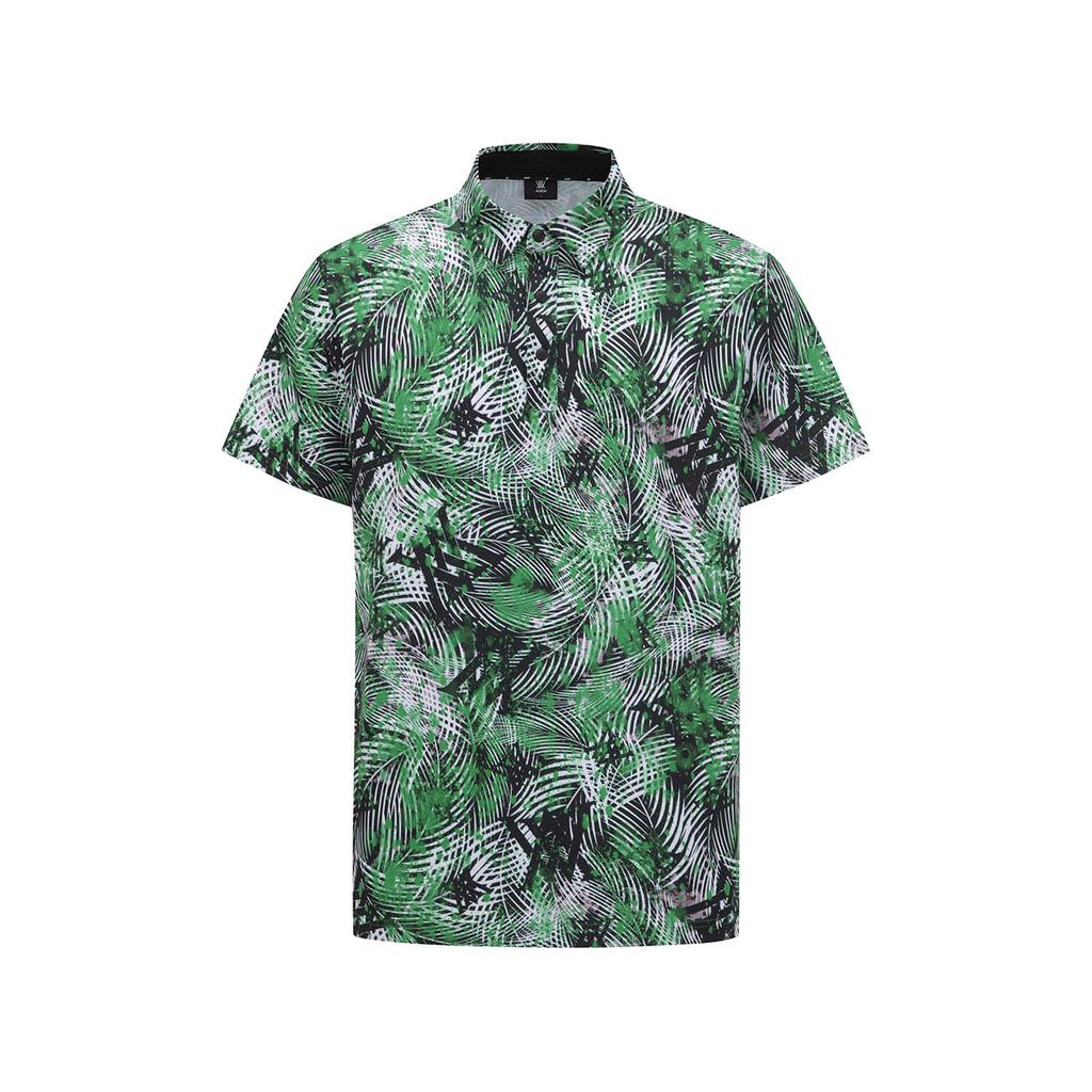 ANEW GOLF Men Tropical Pattern Short T-Shirt_Gn