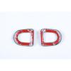 Carbon Fiber Inner Door Bolt Lock Down Cover Trim 2pc For Ford Mustang 2009-2014