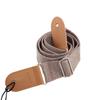 Fenalar Guitar Strap, Comfortable Cotton Linen with Adjustable Length, Guitar Tail Nail Shoulder Strap for Folk Acoustic Guitars, Light Gray