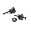 2pcs Guitar Strap Lock Pins Peg Metal Black Silver for Acoustic Electric Guitar Ukulele Bass Universal