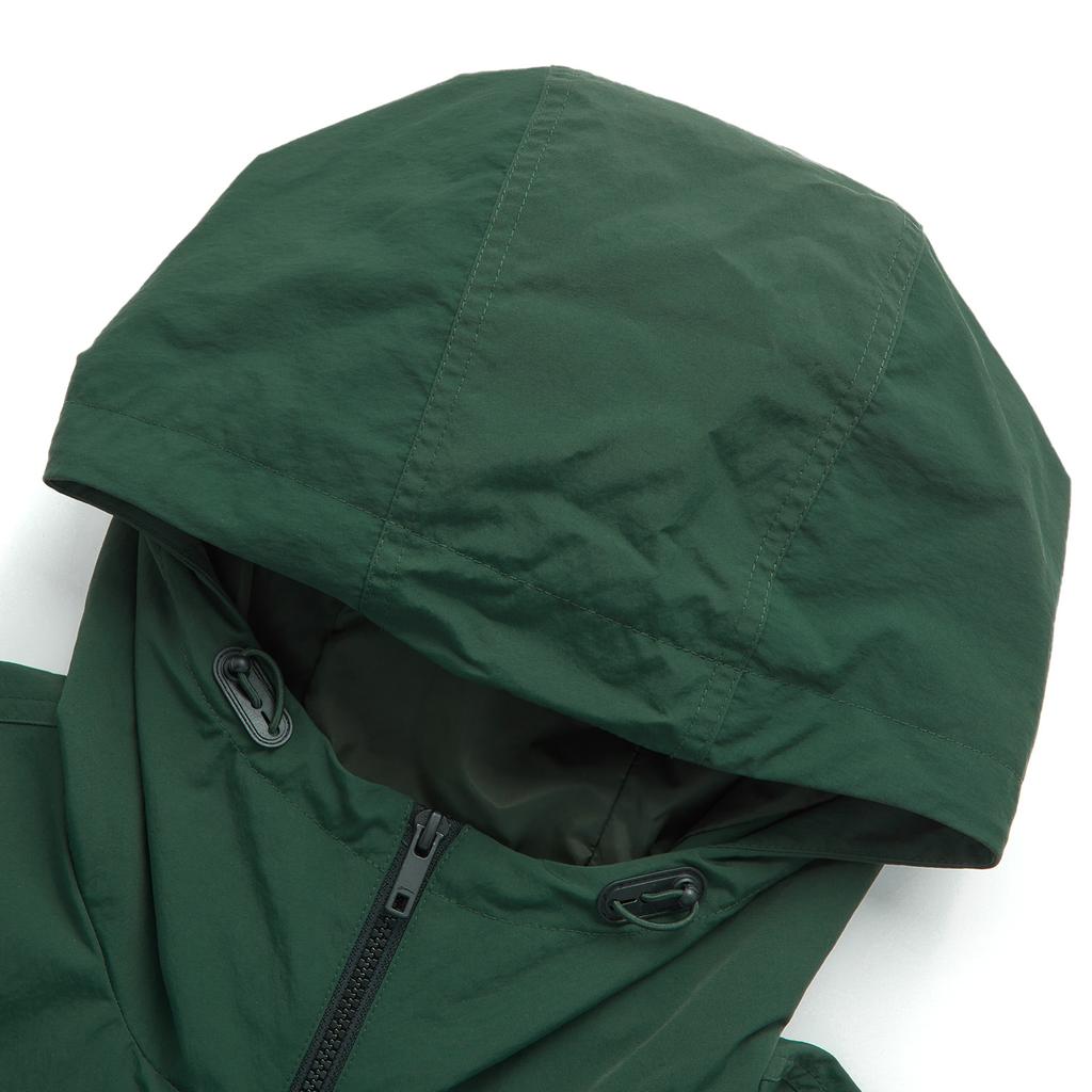 Li-Ning Lettuce Edge Water-Repellent Windproof Comfortable Casual Color-Block Hooded Letter Zipper Sports Jacket Unisex Jackets Dark-Green AFDU955-1