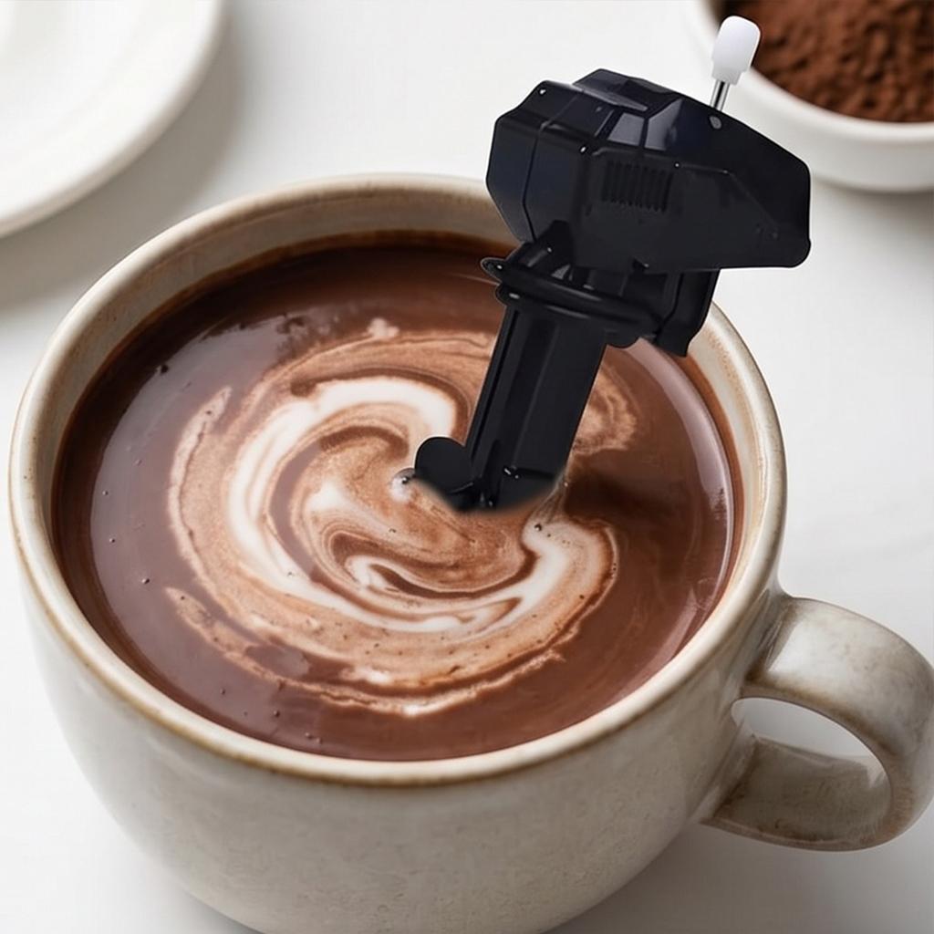 10 Pcs Boat Motor Coffee Stirrer Wind Up Outboard Motor Coffee Mixer Marine Engine Coffees Mixer for Coffee Milk