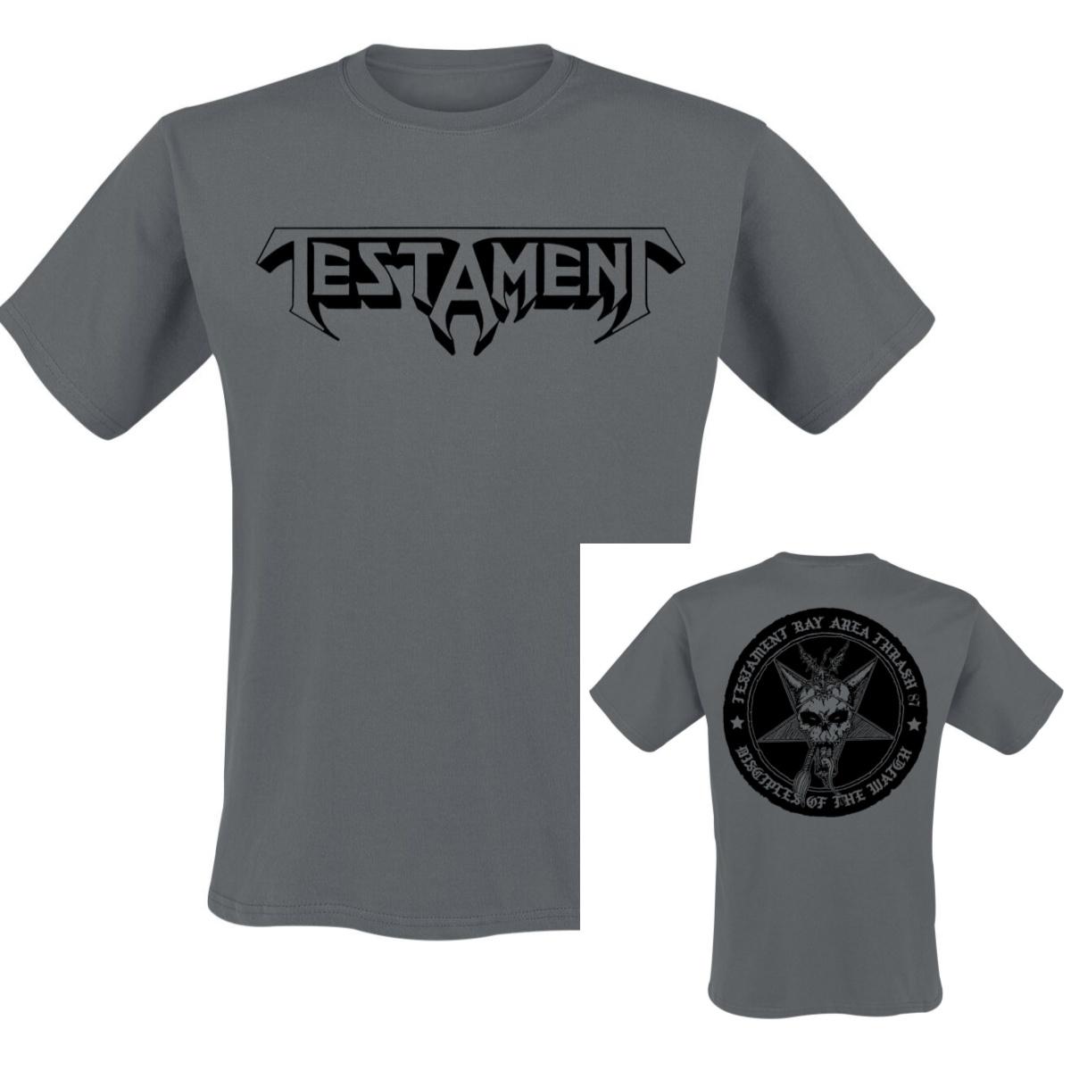 Bay Area Thrash Blackout Testament Band T-Shirt 100% Cotton Graphic Tee Men Women Summer Streetwear Top S разноцветный