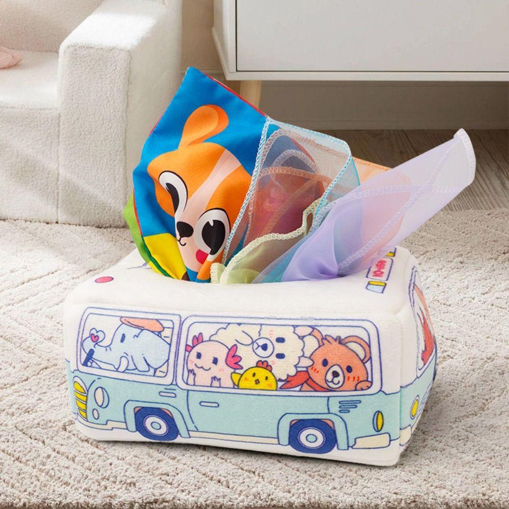 

Infant Pull Magic Tissue Box Educational Toy Early Development Sensory Toys Magic Tissue Box