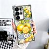 Mediterranean Lemon Soft Phone Case For Samsung Galaxy S26 Ultra S25 Edge S24 FE S23 Plus S22 S21 + S20 Plating Anti-Fall Fundas
