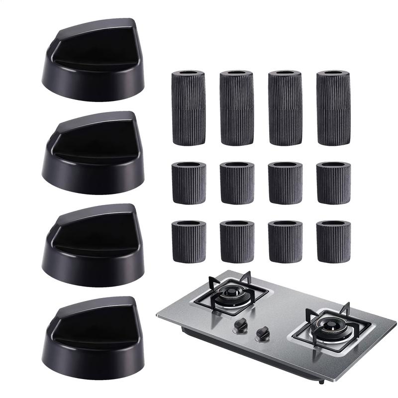 4pcs Replacement Switches Knob Gas Stove Control Knob Plastic Knob General Range Oven Knob Cooker Hob Knob For Benchtop Burner