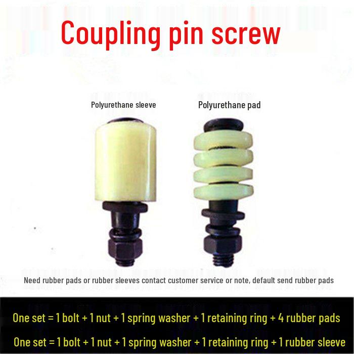 M10/M12 Elastic Coupling Pin Bolt Gear, Backup Wheel Water Pump Pin