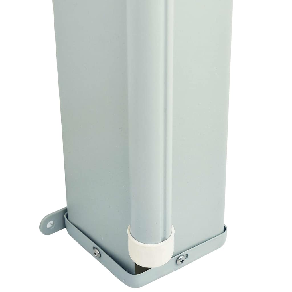 Vidaxl Retractable Side Awning for Terrace, 117 X 600 Cm, Black