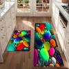1PC Colorful pebble Pattern Kitchen Rug Non-Slip Door Mat Pop design Bathroom Rug Bath Mat Carpet for Home Sink Laundry Decor