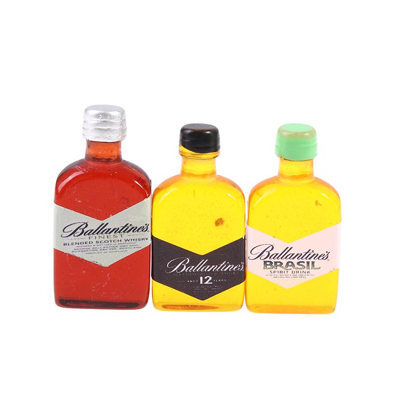 3/5 stk 1:12 Dukkehus Miniatur Whisky Flaske Vin Drik Flaske Drikke Dukke Dekoration