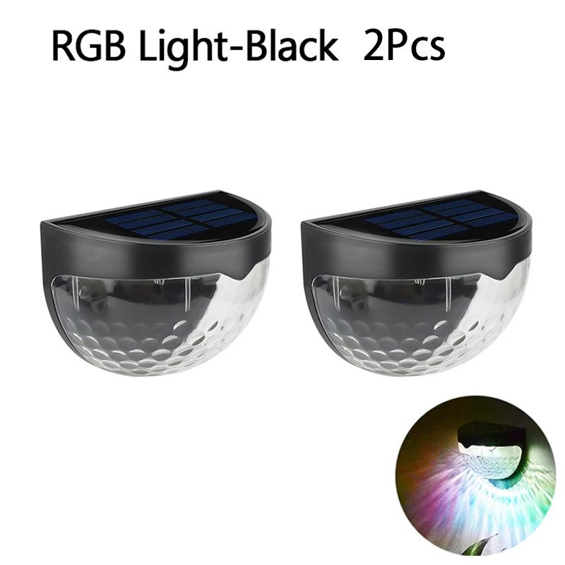 Solar Hedge Light 6LED Half Round Ladder IP65 Waterproof Courtyard Garden Balcony Wall Lamp Induction Decoration Lighting Bright