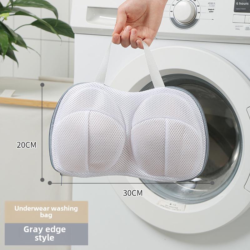 "Thick Mesh Bra Laundry Bag for Anti-Deformation Protection"