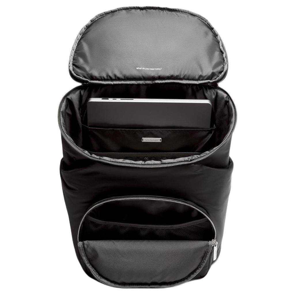 Lululemon Neuer Elternteil 17L Mode Vielseitig Große Kapazität Abnehmbare Kleine Tasche Polyester Nylon Rucksack Unisex Rucksack Schwarz LU9BJZS-060155