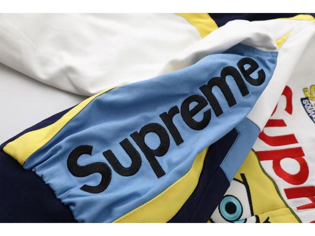 מעיל היפ הופ צבעוני בסגנון רחוב ספוג בוב לגברים - קז'ואל, גזרה רפויה