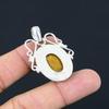 925 Sterling Silver Seam Agate Stone Anniversary Handmade Wife Pendant Jewelry