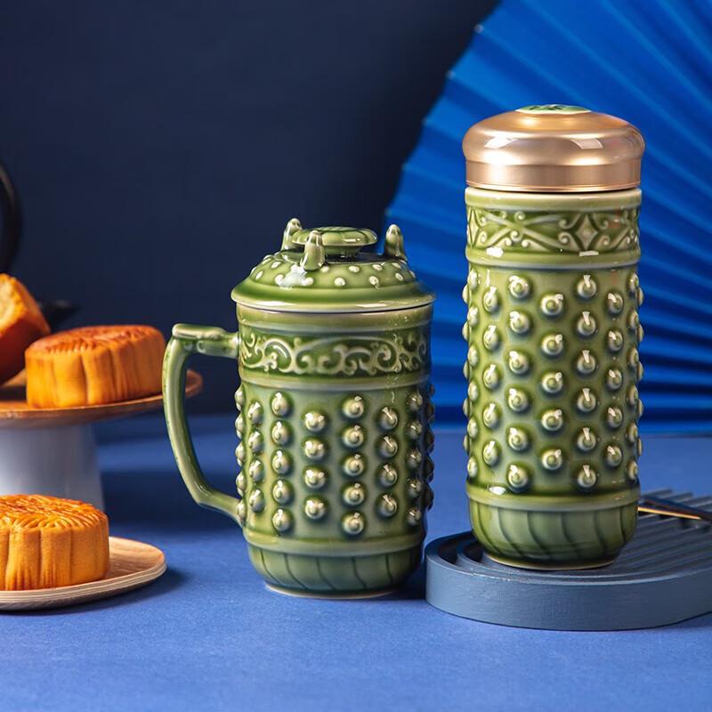 Qiantangxuan Qiankun Gilded Ceramic Cup Gift Set