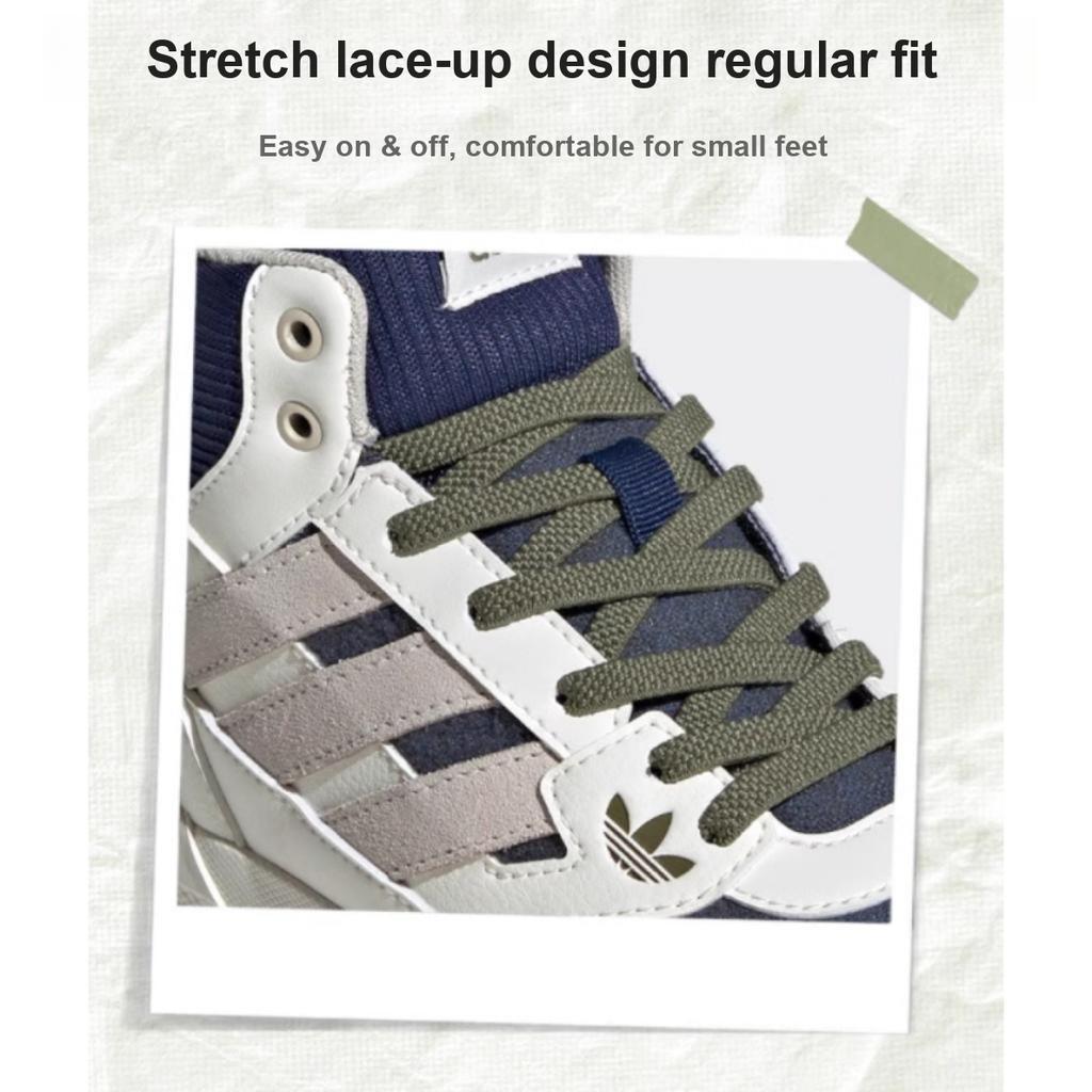 Adidas Originals Drop Step Se Comfortable Versatile Shock Absorbing Durable High Top Kids Skate Shoes Kids Skate Shoes White IH3285