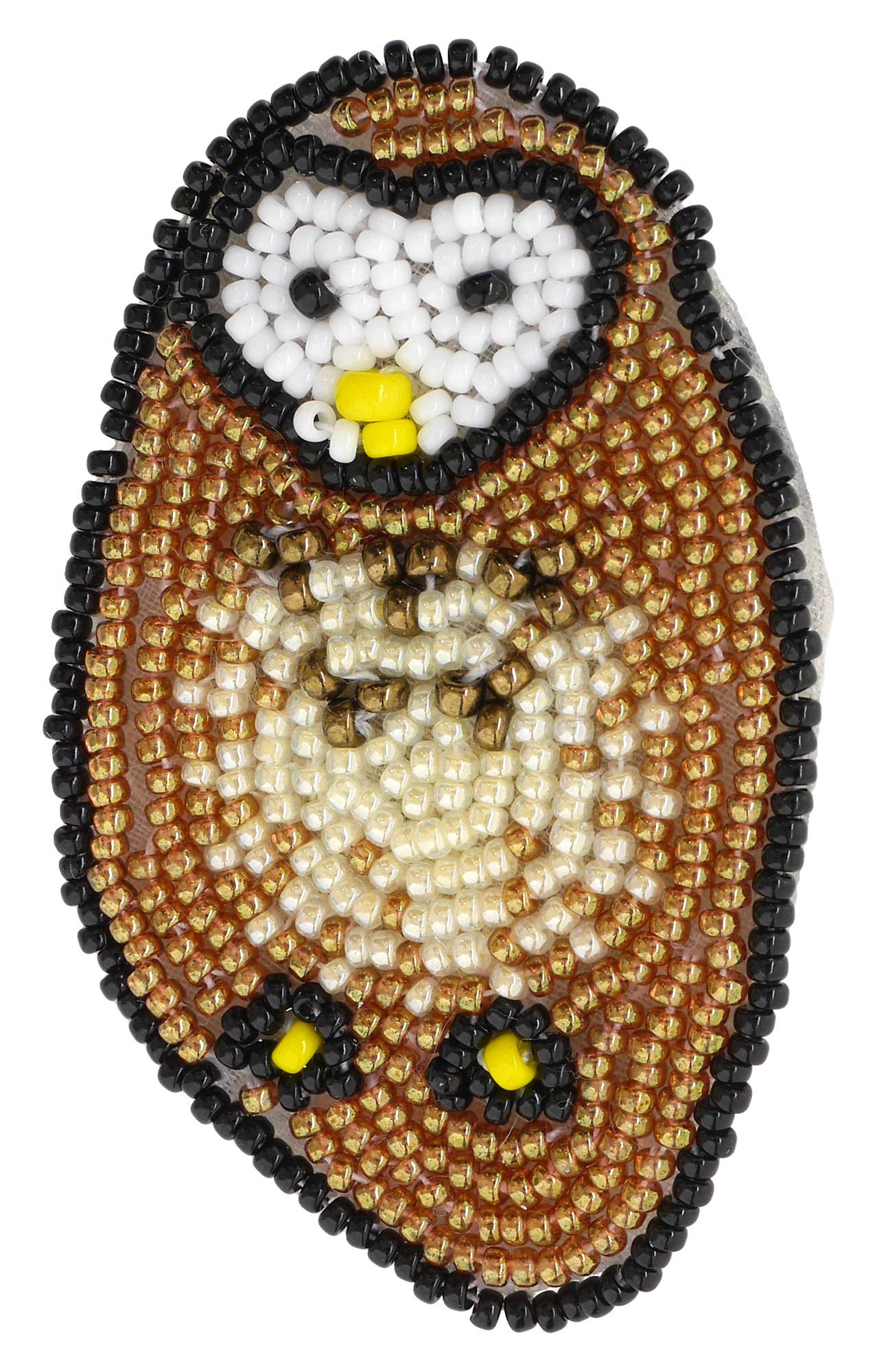 

MIYUKI Beads Kit, Bead Embroidery Brooch Kit, Sleepy Owl BFK-580