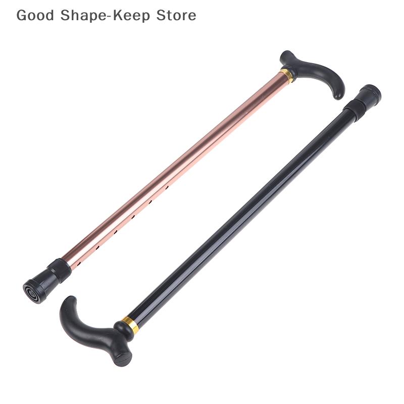 Adjustable Aluminum Alloy Walking Stick 2 Section Anti-Skid Hiking Cane For Stability Old Man Support