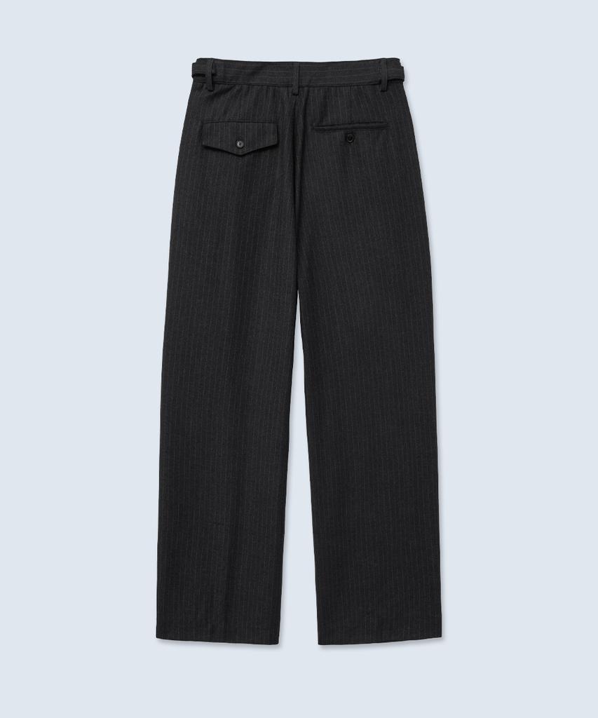 INTEMPOMOOD Retro Stripe Wide Slacks_Black