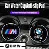 NVEQ9 2pcs Luminous Water Coaster Water Cup Pad Non-Slip Mat For X1 X2 X3 X5 X4 X6 X7 iX3 F20 F10 F07 E70 E46 E90 E92 E60 E39