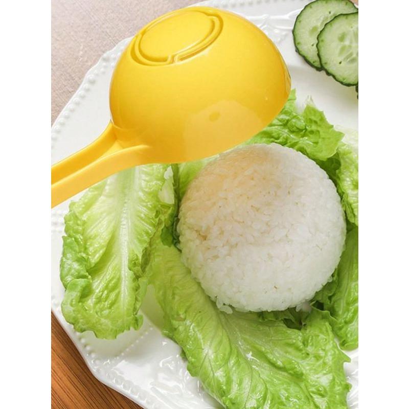 1pc Half-Circle Rice Ball Mold, Rice Shaper And Diy Bento Box Tool, Plastic Rice Spoon