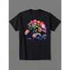 European sizes This Is A Monster Truck with Vibrant Watercolor Background Theme Design 100 Percent Pure Cotton T Shirt Casual Streetwear Style