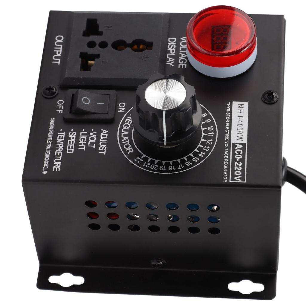 4000W SCR Elektronischer Spannungsregler Motordrehzahlregler Dimmer Thermostat Weitspannung
