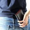 [Revetta] Stingray Leather Long Wallet, Wine Red Interior, YKK Zipper, Galusha (Stingray) Leather, Black, Men's & Women's, Genuine Leather [192stw-2]