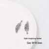 Titanium & Stainless Steel Feather Charms for DIY Jewelry - Pendants for Bracelets & Necklaces.