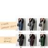 Nibunnoichi Style Jumper Tight Knit Skirt with Perfect for Commuting and Office Work Size [1/2style] Skirt, V-Neck Dress, Pockets, (Gray, M)