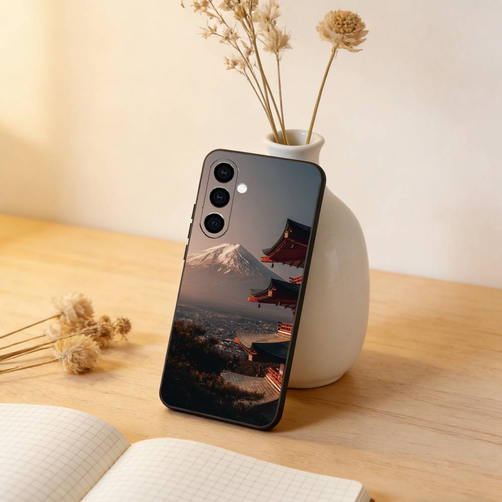 

Japanese Tokyo City Phone Case For Samsung Galaxy A73,A72,A71,A70,A53,A52,A51,Others Soft Black Cover Samsung a71 5g