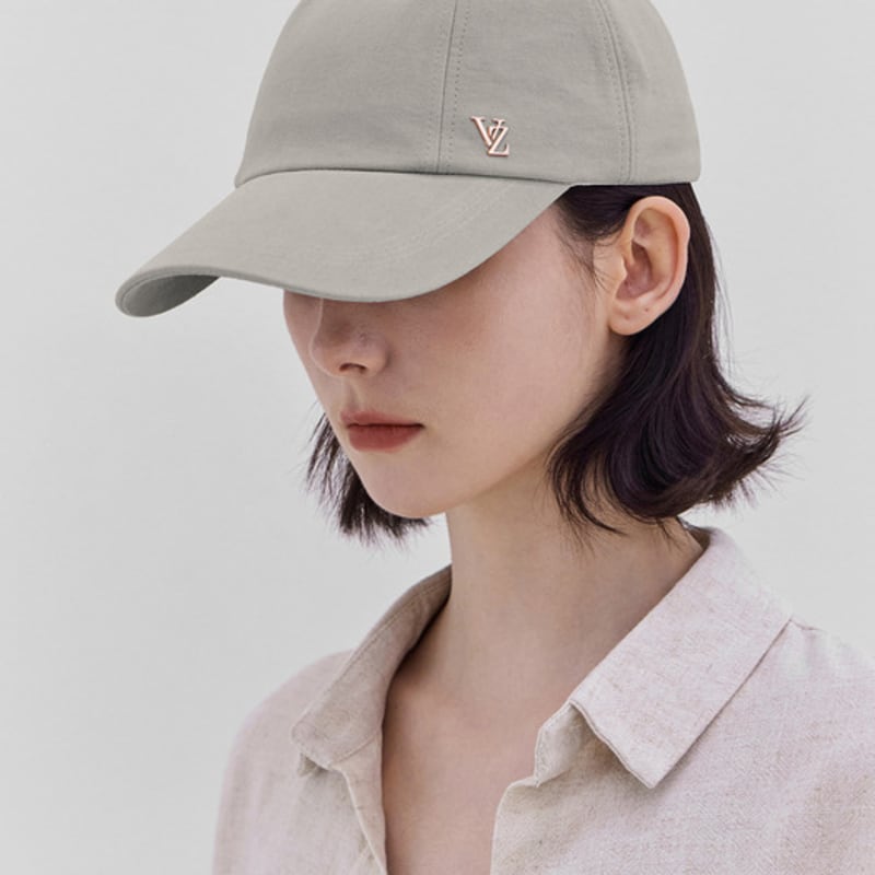 VARZAR VZ Stud Curve Cap Beige