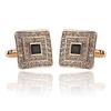 Creative New French-Style Rhinestone-Encrusted Cufflinks for Men's Shirts, B1076 - Gold