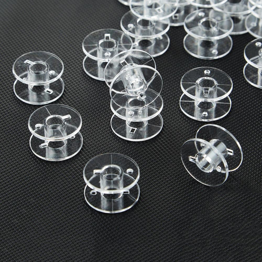 10/20Pcs Transparent Bobbins Spool Sewing Plastic Empty Spool Bobbins for Home DIY Apparel Sewing Accessories Sewing Supplies