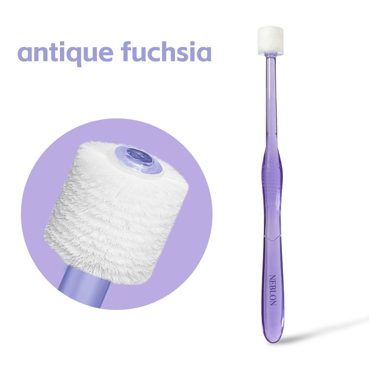 

Вращающаяся зубная щетка NEBLON 360 имеет новую конструкцию головки, которая очищает все стороны зубов, защищает десны и сохраняет чистоту полости рта. античный пурпурный