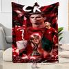 Cristiano Ronaldo Celebration Blanket Durable Comfort Suitable for Picnics Office Chair for All Seasons Digital Print Birthday Christmas Gift Blanket