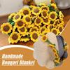 DIY Flower Bouquet Blanket Crocheted Sunflower Blanket Cover Swaddle (Unfinished Baby Nap Produ B2Y7