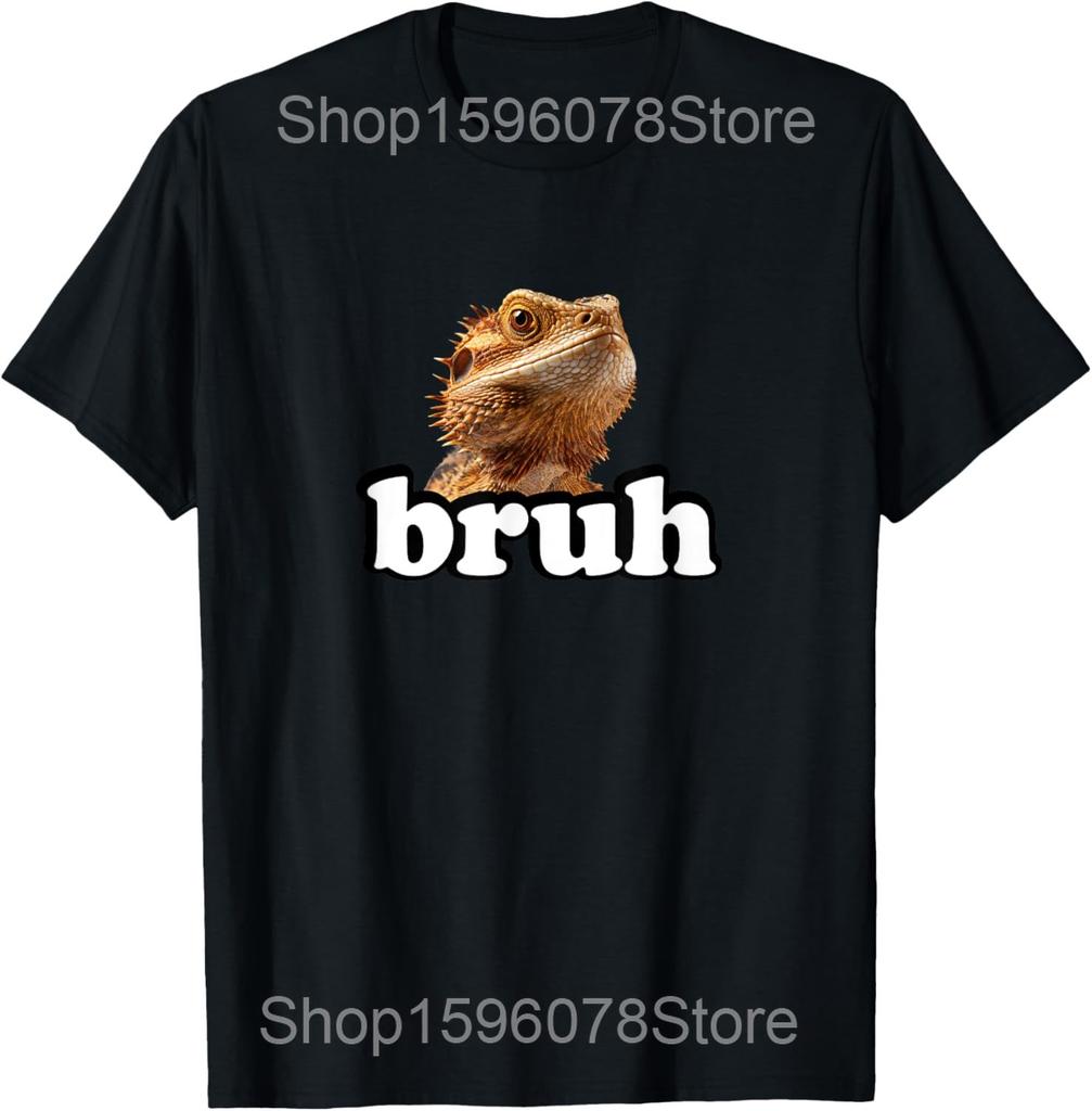 Three Bearded Dragons Howl At Moon T Shirts Men Women Cotton Humor Streetwear Tee Shirt Short Sleeve Unisex Loose Clothing