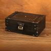 Vintage Chinese Style Wooden Square Storage Box With Lock For Desk Organizer
