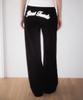 ROSEFRANTZ Patchwork Bootcut Sweatpants [Black]