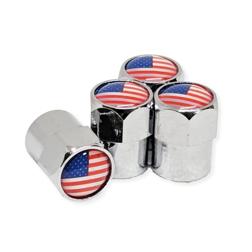 

Колпачки на ниппели из алюминиевого сплава с дизайном национального флага для автомобилей, комплект из 4 штук, пылезащитные колпачки, универсальные колпачки ниппелей для автомобилей и мотоциклов