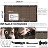 Garden Shade Cloth with Grommets Shade Cloth Sun Shade Fabric Shade Cover for Patio Garden Pergola Shade Cover Canopy Greenhouse